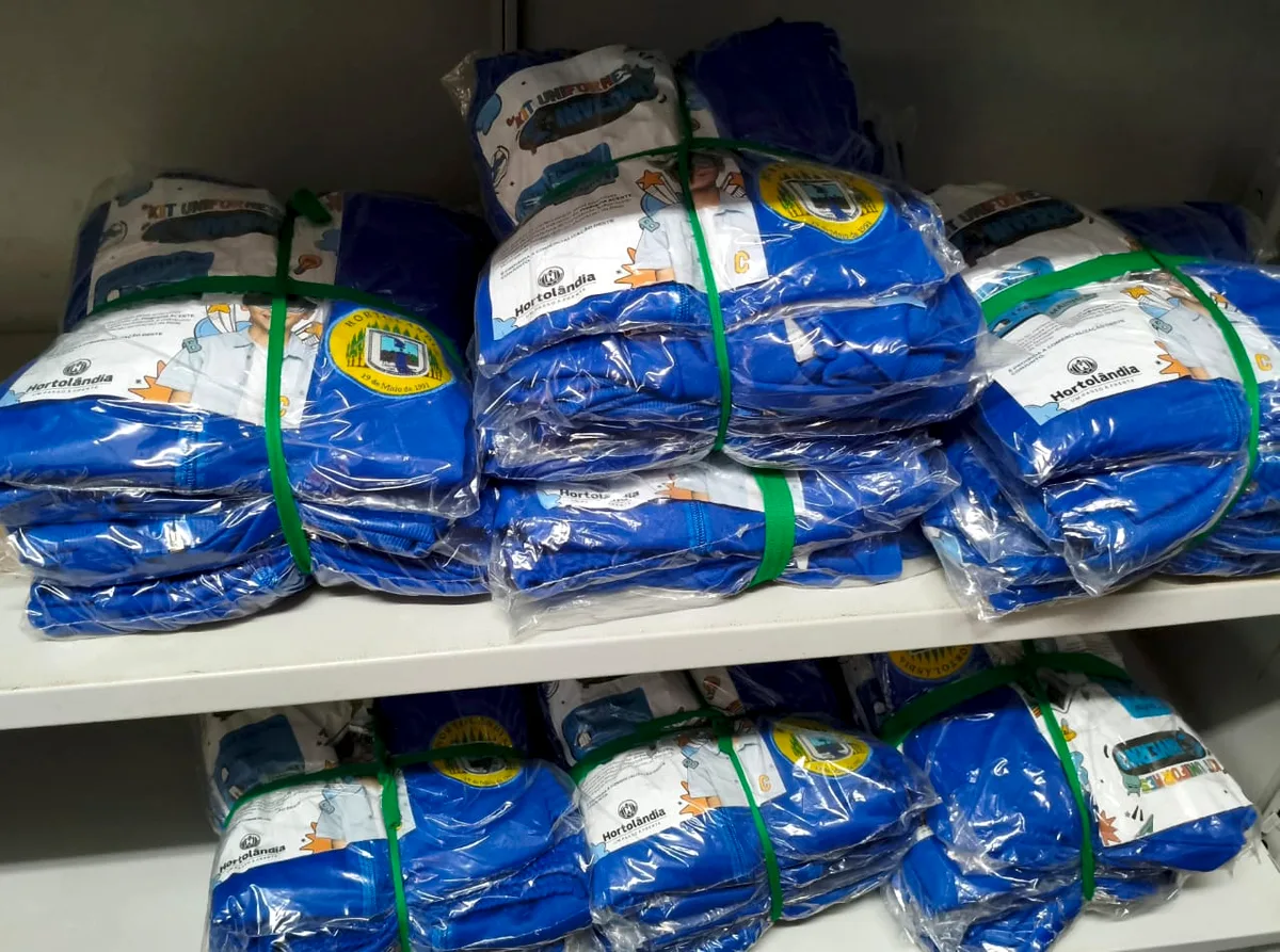 Uniformes de inverno produzidos para a rede municipal de Hortolândia